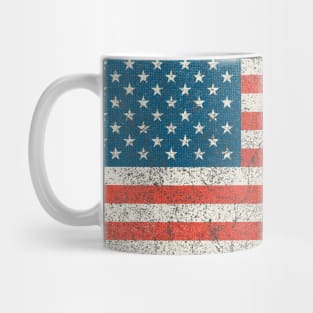Weathered Flag USA Mug